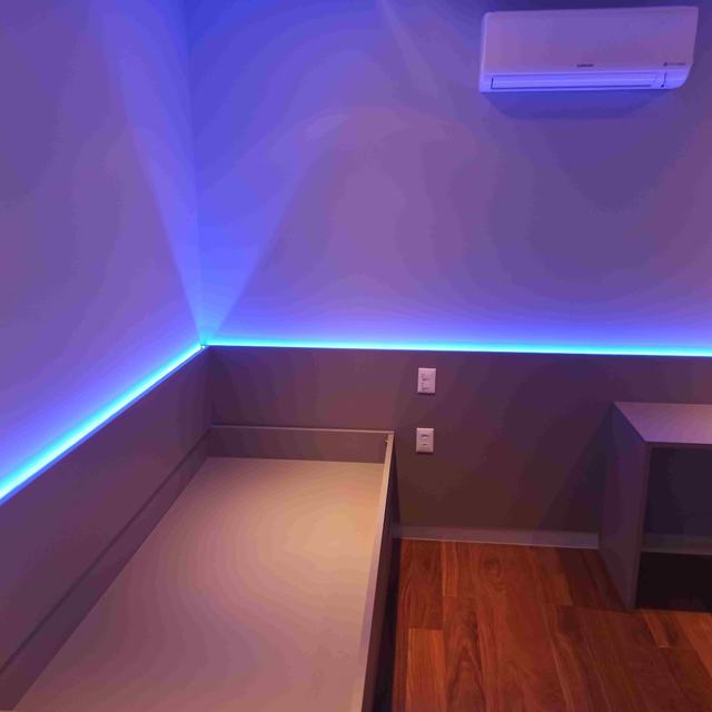Ambiente com iluminação LED